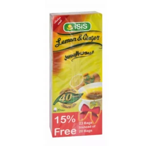 ايزيس ليمون بالجنزبيل 20 فتلة